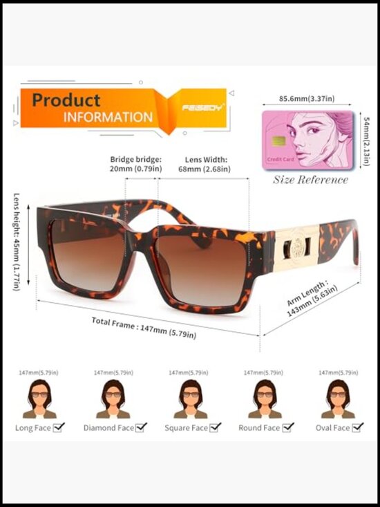 Retro Polarized Sunglasses with TR90 Frames and Metal Accents main image 6